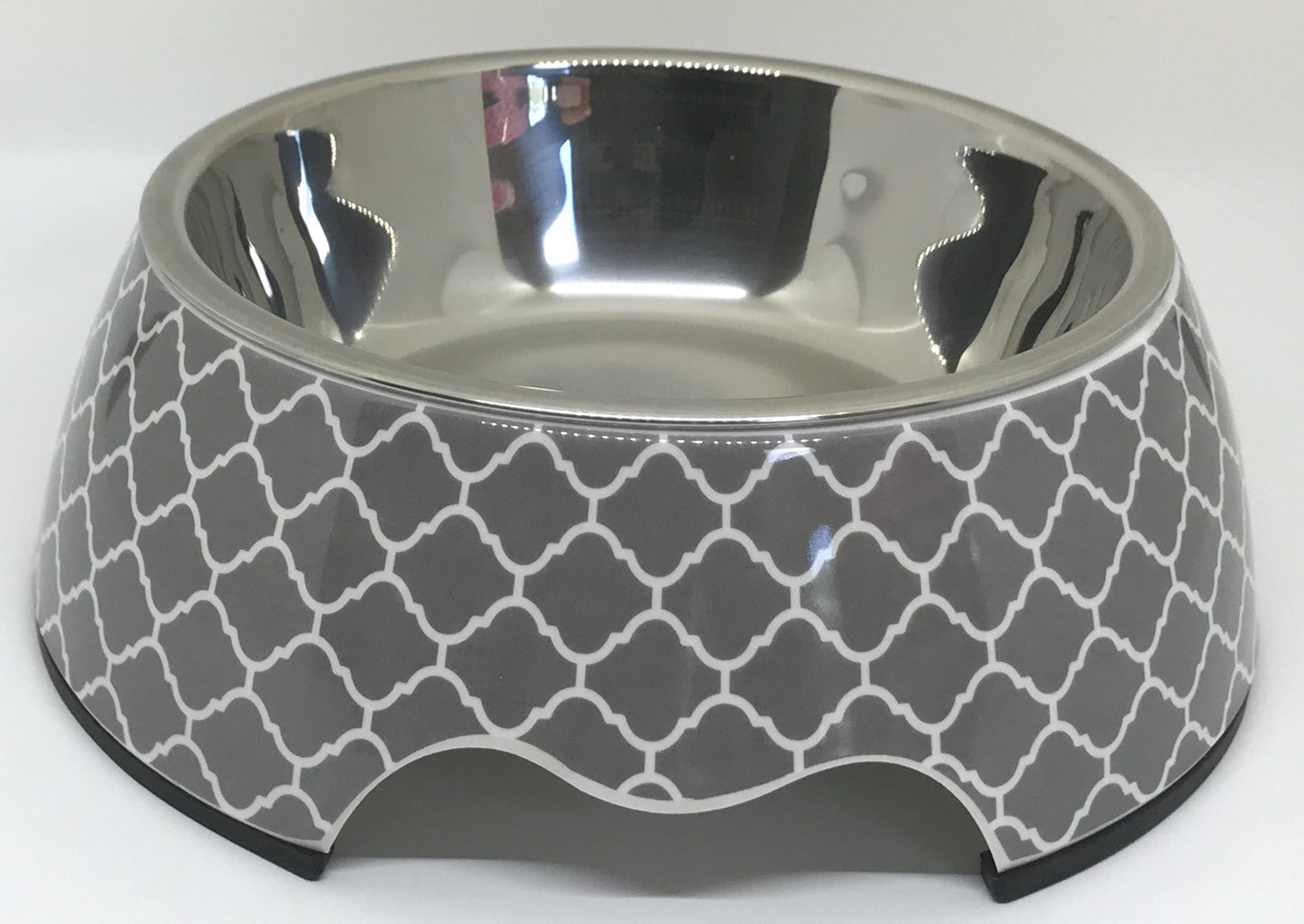 Modern Gray Medium Pet Bowl