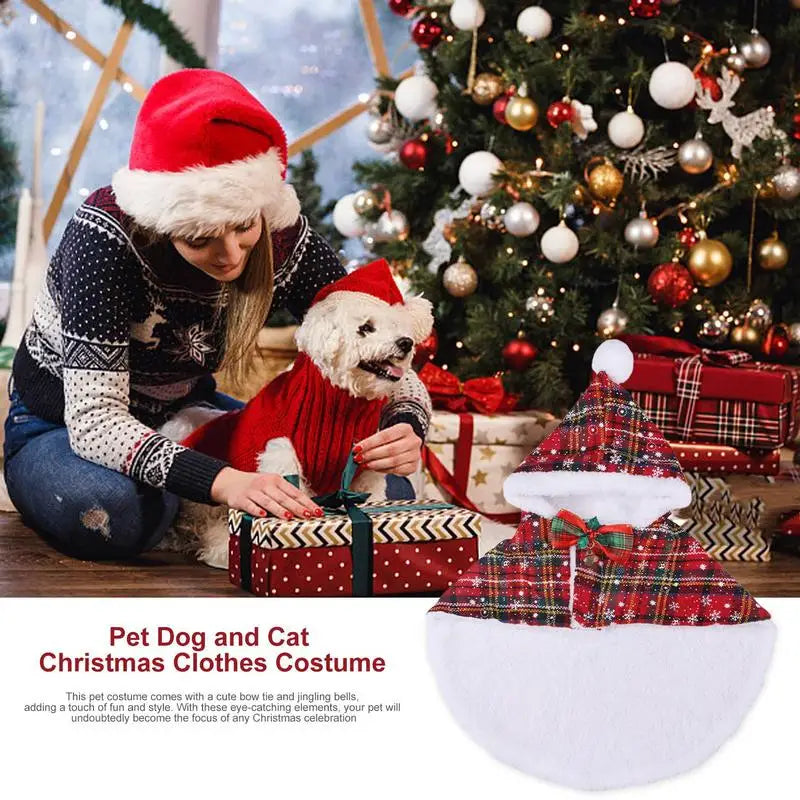 Pet Christmas Cloak Winter Clothes