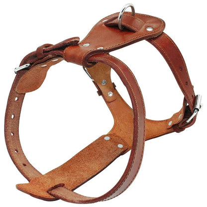 Genuine Leather Dog Harness