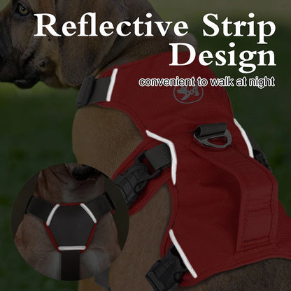 No Pull Adjustable Reflective Waterproof Harness With Handle