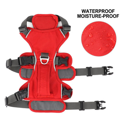 No Pull Adjustable Reflective Waterproof Harness With Handle