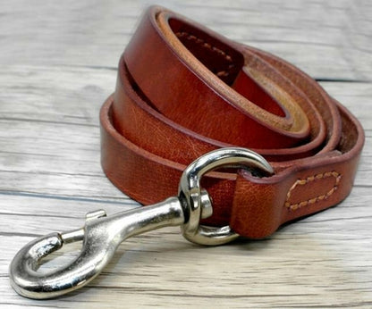 Durable Leather Dog Collar OR Leash Genuine Leather Dogs Collar